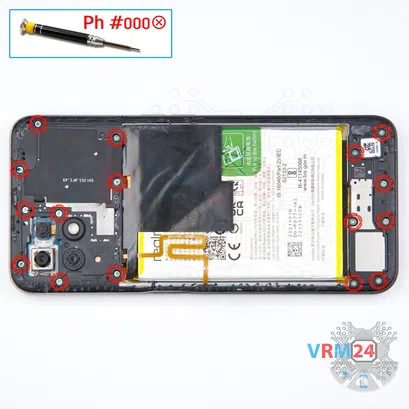 How to disassemble Realme 8i, Step 5/1