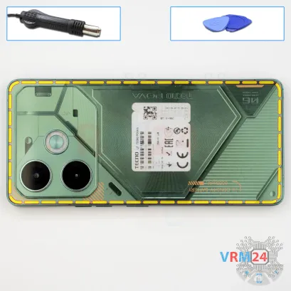 Как разобрать Tecno Pova 6, Шаг 3/1