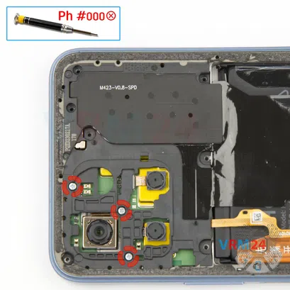 How to disassemble Honor X6, Step 6/1