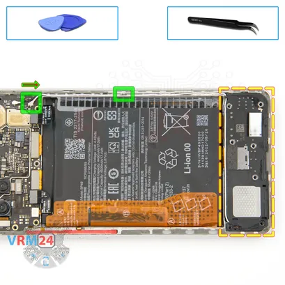 How to disassemble Xiaomi POCO F4, Step 9/1