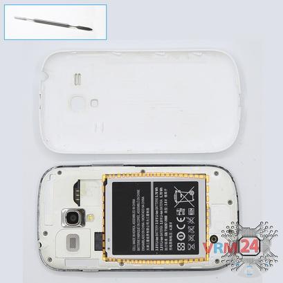 Как разобрать Samsung Galaxy S3 Mini GT-i8190, Шаг 2/1
