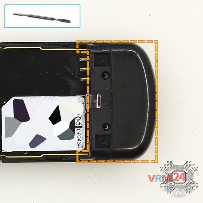 How to disassemble Nokia 8600 LUNA RM-164, Step 4/1