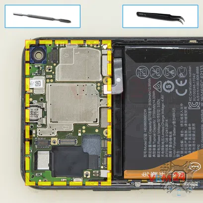 How to disassemble Huawei Honor 20, Step 12/1