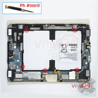 How to disassemble Samsung Galaxy Tab S3 9.7'' SM-T820, Step 10/1