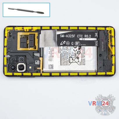 How to disassemble Samsung Galaxy A22 SM-A225, Step 5/1