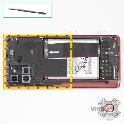 How to disassemble Samsung Galaxy Note 10 Lite SM-N770, Step 4/1