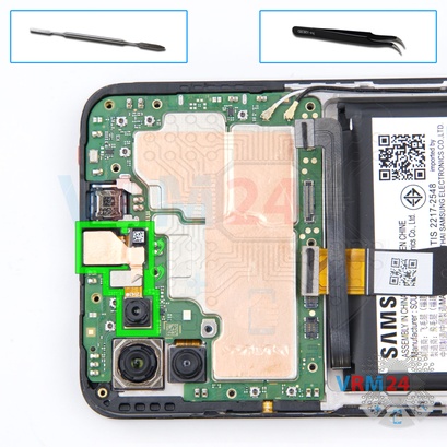 How to disassemble Samsung Galaxy A22s SM-A226, Step 14/1