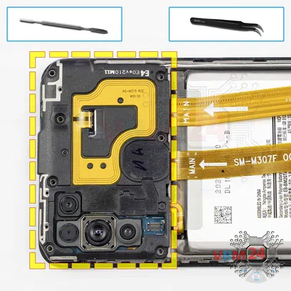 Como desmontar Samsung Galaxy M31 SM-M315 por si mesmo, Passo 6/1