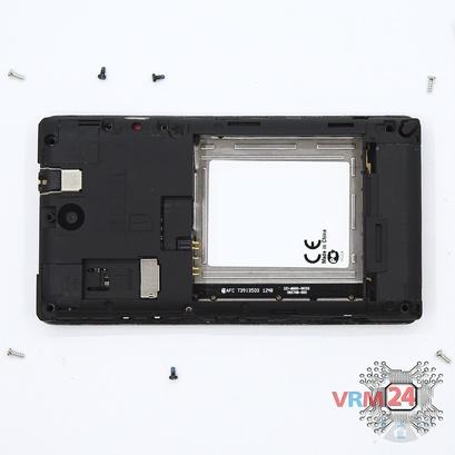How to disassemble Sony Xperia E, Step 4/2