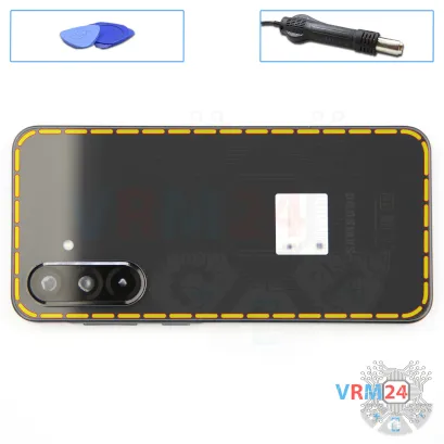How to disassemble Samsung Galaxy A36 SM-A366, Step 3/1