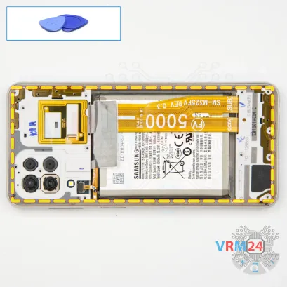 How to disassemble Samsung Galaxy M32 SM-M325, Step 6/1