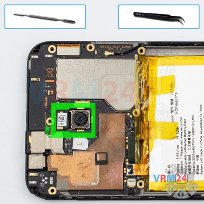Como desmontar Asus ZenFone 4 Selfie Pro ZD552KL por si mesmo, Passo 11/1