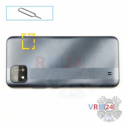 How to disassemble Realme C11, Step 2/1