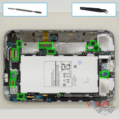 Cómo desmontar Samsung Galaxy Note 8.0'' GT-N5100, Paso 3/1
