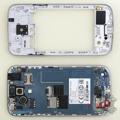 Cómo desmontar Samsung Galaxy S4 Mini Duos GT-I9192, Paso 4/2