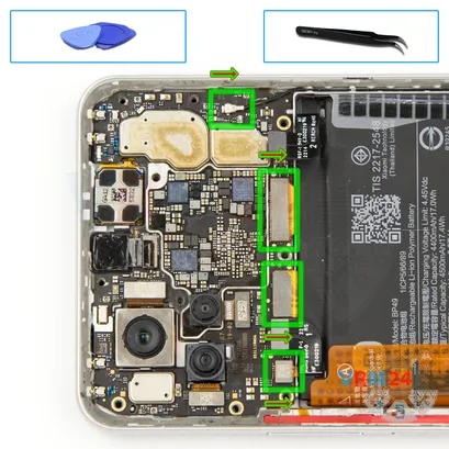 How to disassemble Xiaomi POCO F4, Step 13/1