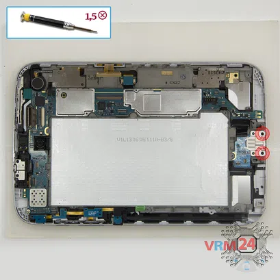 How to disassemble Samsung Galaxy Note 8.0'' GT-N5100, Step 9/1