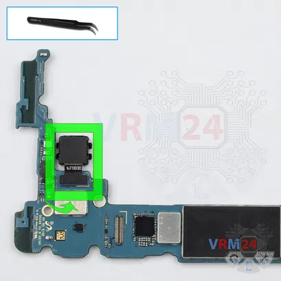 Cómo desmontar Samsung Galaxy A8 (2016) SM-A810S, Paso 12/1