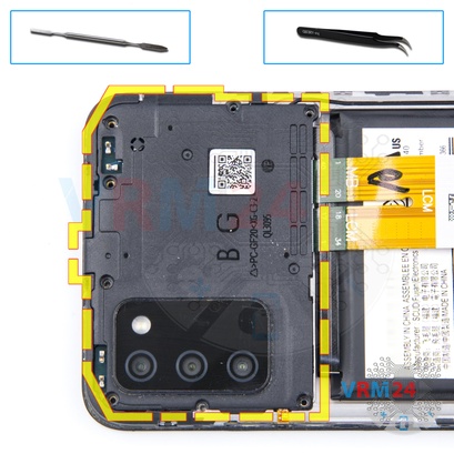 How to disassemble Samsung Galaxy A02s SM-A025, Step 5/1