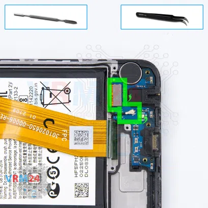 Cómo desmontar Samsung Galaxy A02s SM-A025, Paso 9/1