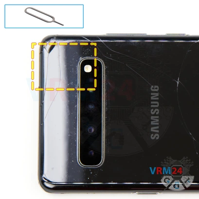 How to disassemble Samsung Galaxy S10 5G SM-G977, Step 2/1