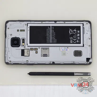 Cómo desmontar Samsung Galaxy Note 4 SM-N910, Paso 2/2