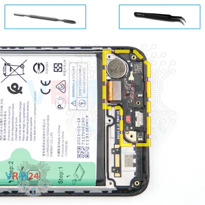 Como desmontar Nokia G10 TA-1334 por si mesmo, Passo 12/1