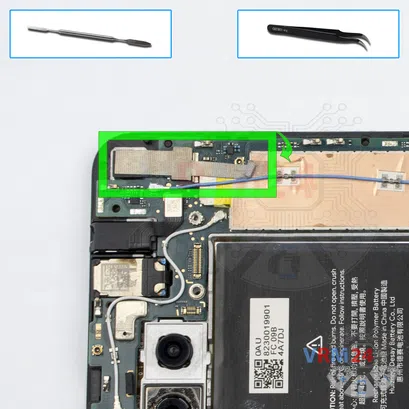 How to disassemble Google Pixel 4a, Step 15/1