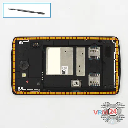 How to disassemble LG L Fino D295, Step 4/1