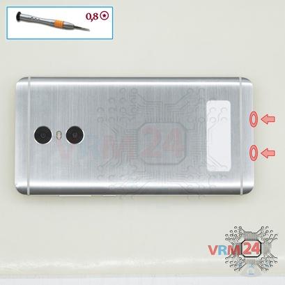How to disassemble Xiaomi Redmi Pro, Step 2/1