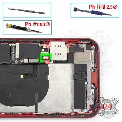 Como desmontar Apple iPhone XR por si mesmo, Passo 13/1