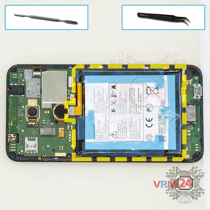 Cómo desmontar Alcatel OT A7 5090Y, Paso 5/1