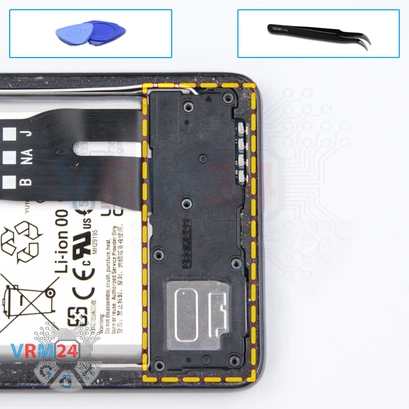 Cómo desmontar Samsung Galaxy A53 SM-A536, Paso 8/1