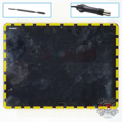 How to disassemble Huawei MediaPad M3 Lite 10'', Step 2/1