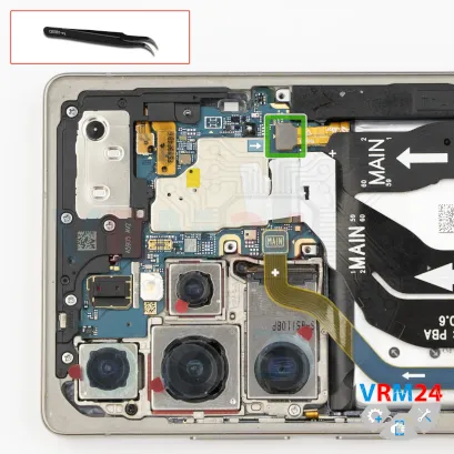 Como desmontar Samsung Galaxy S25 Ultra SM-S938 por si mesmo, Passo 7/1