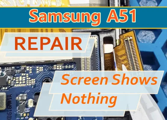 Reparación de Samsung A51 (a515f) Pantalla negra después del arranque, daño por agua (SOLUCIÓN)