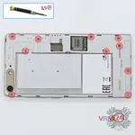 How to disassemble Huawei Ascend G6 / G6-L11, Step 2/1