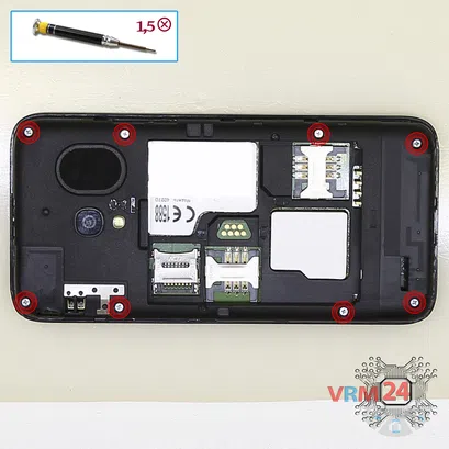 How to disassemble Alcatel OT PIXI 3 4027D, Step 3/1