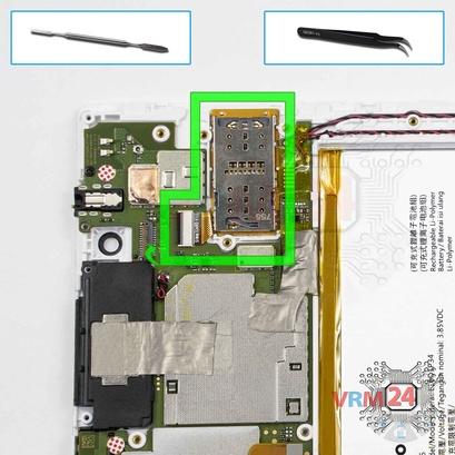 Como desmontar Lenovo Tab 4 TB-8504X, Passo 11/1