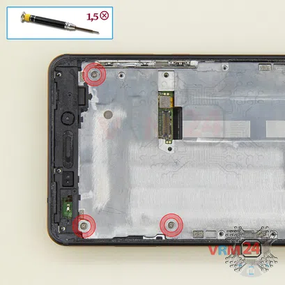 How to disassemble Nokia 6.1 TA-1043, Step 6/1