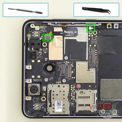 Como desmontar Nokia 5 (2017) TA-1053 por si mesmo, Passo 17/1