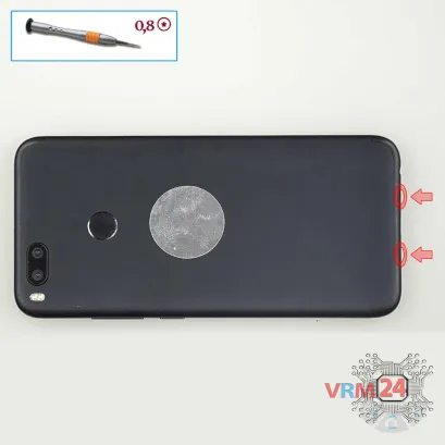 Как разобрать Xiaomi Mi 5X, Шаг 2/1