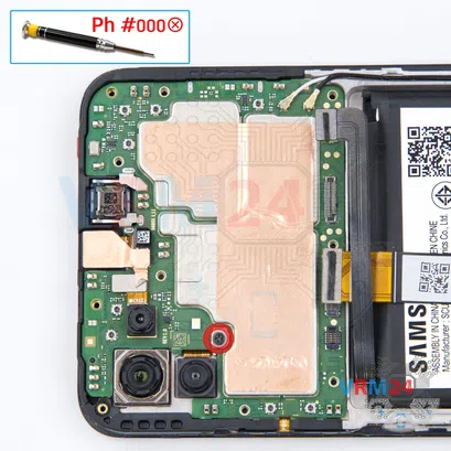 Como desmontar Samsung Galaxy A22s SM-A226 por si mesmo, Passo 13/1