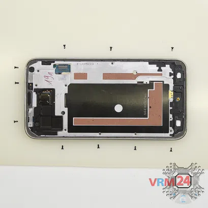 Cómo desmontar Samsung Galaxy S5 SM-G900, Paso 8/2