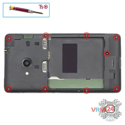 How to disassemble Microsoft Lumia 535 DS RM-1090, Step 3/1