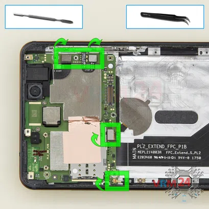 Como desmontar Nokia 6.1 TA-1043 por si mesmo, Passo 12/1