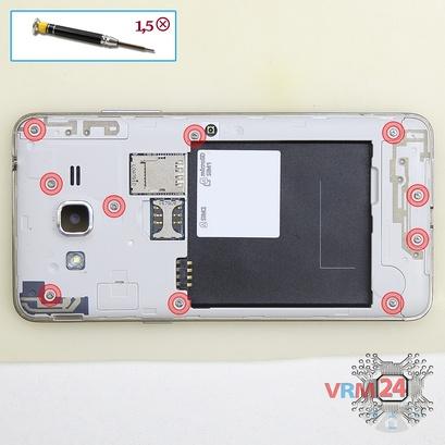 How to disassemble Samsung Galaxy J2 Prime SM-G532, Step 3/1
