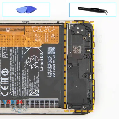 How to disassemble Xiaomi RedMi 10, Step 9/1