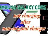 Samsung Galaxy Core A01 SM-A013f won't charge after using a non-original charger!