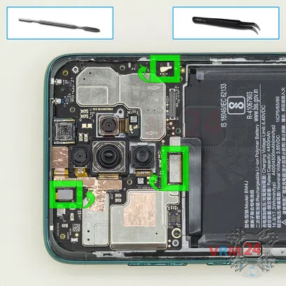 Como desmontar Xiaomi Redmi Note 8 Pro por si mesmo, Passo 15/1